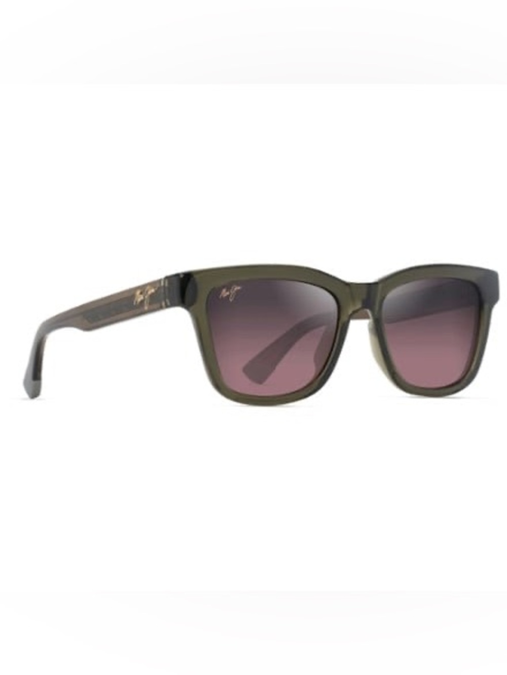 Maui Jim HanoHano - Olive Frame Sunglasses with Rose Polarized Gradient Lenses